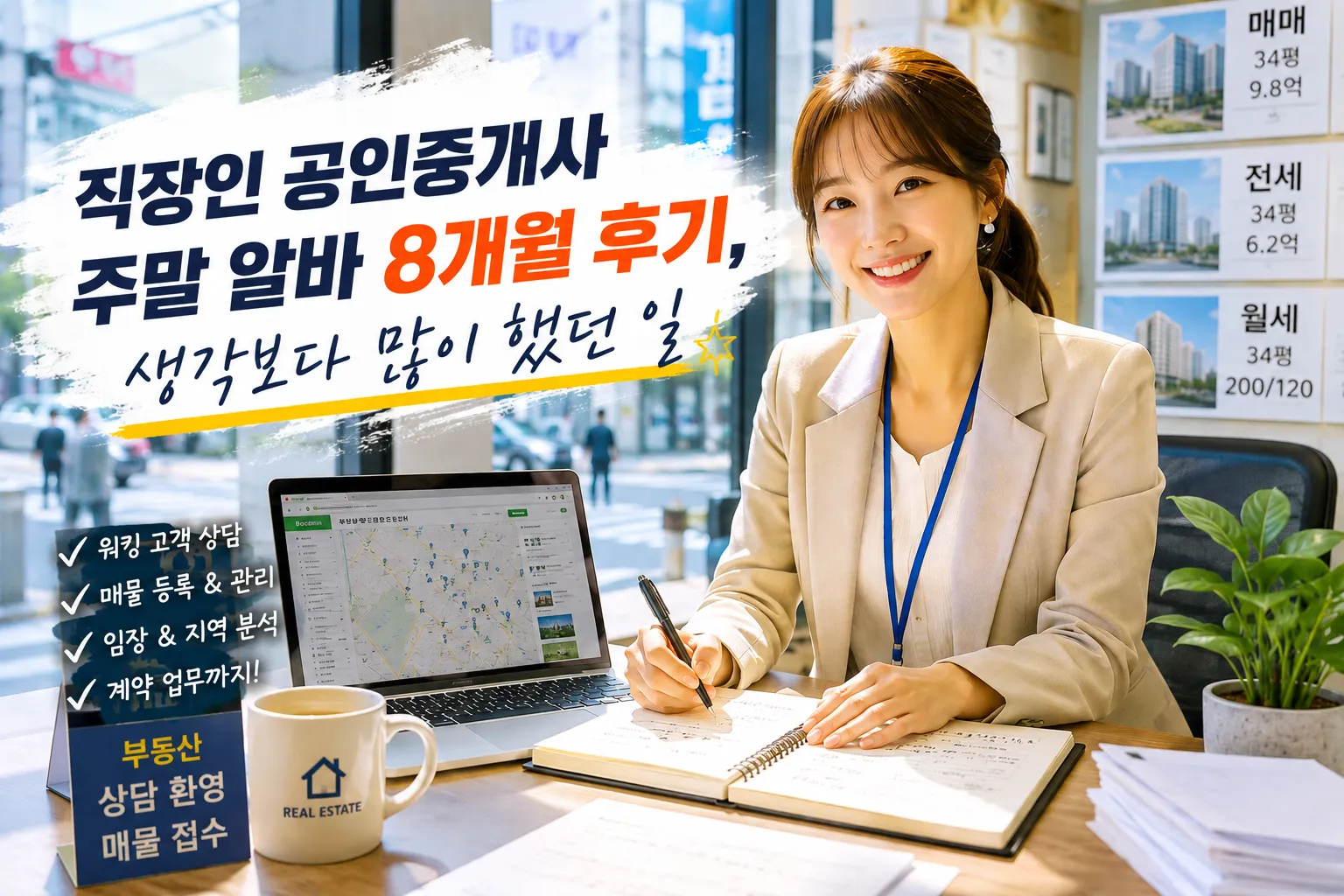 직장인 공인중개사 주말 알바 8개월 후기, 생각보다 많이 했던 일